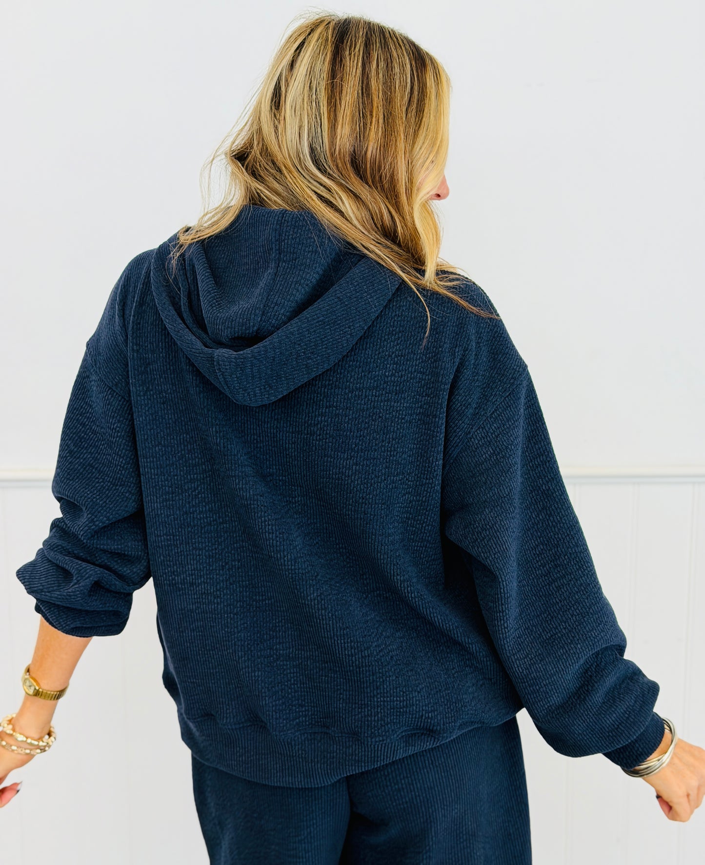 Corduroy Hooded Sweatshirt (Reg.) - 2 Colors