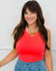 Coral Haven V-Neck Bodysuit (Reg. and Plus)