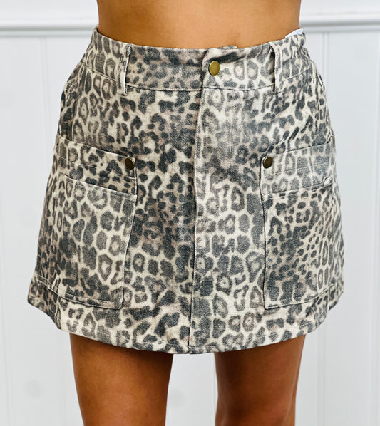Leopard Print Skort (Reg. and Plus)