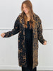 Tan Brown Leopard Print Midi Coat (Reg & Plus)