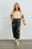 Camo Barrel Wide Leg Pants (Reg. and Plus)