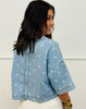 Light Denim Polka Dot Blouse (Reg.)