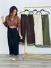 Contrast Leopard Cuffs Pants (Reg.)- 4 Colors