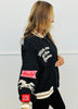 Black Catch Me At The Rodeo Bomber Jacket (Reg. and Plus)