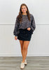 Charcoal Leopard French Terry Pullover (Reg.)