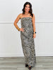 Brown Leopard Open Back Maxi Dress (Reg.)