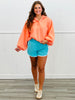 Coral Snap Button Pullover Sweatshirt (Reg.)
