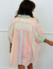 POL Ivory Multi Stripe Puff Sleeve Shirt (Reg.)