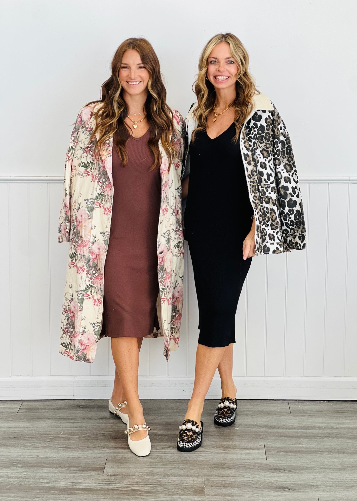 Cream Floral Duster Jacket (Reg & Plus)