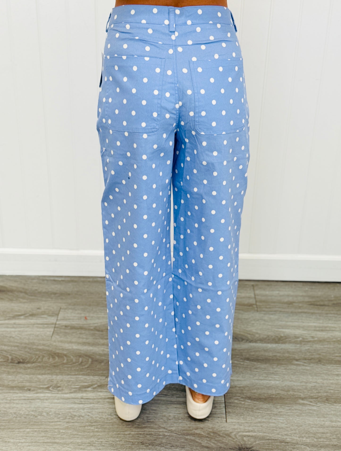 High Waist Polka Dot Barrel Pants (Reg.) - 2 Colors
