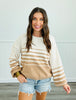 Cozy In Stripes Sweater Top (Reg & Plus)