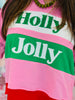 Holly Jolly Color Block Pullover (Reg. and Plus)