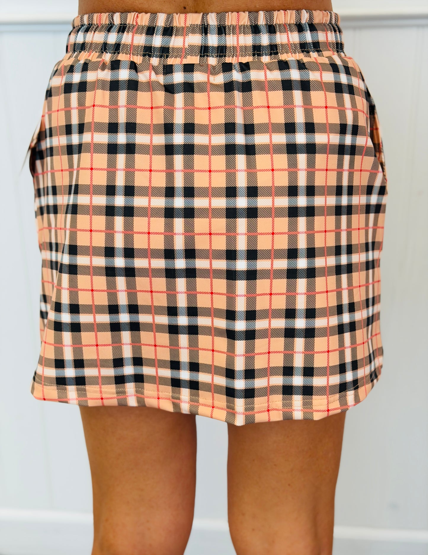 Nora Plaid Skort (Reg. and Plus)