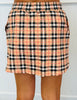 Nora Plaid Skort (Reg. and Plus)