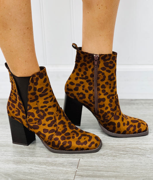 Leopard Simply Chic Ankle Boots