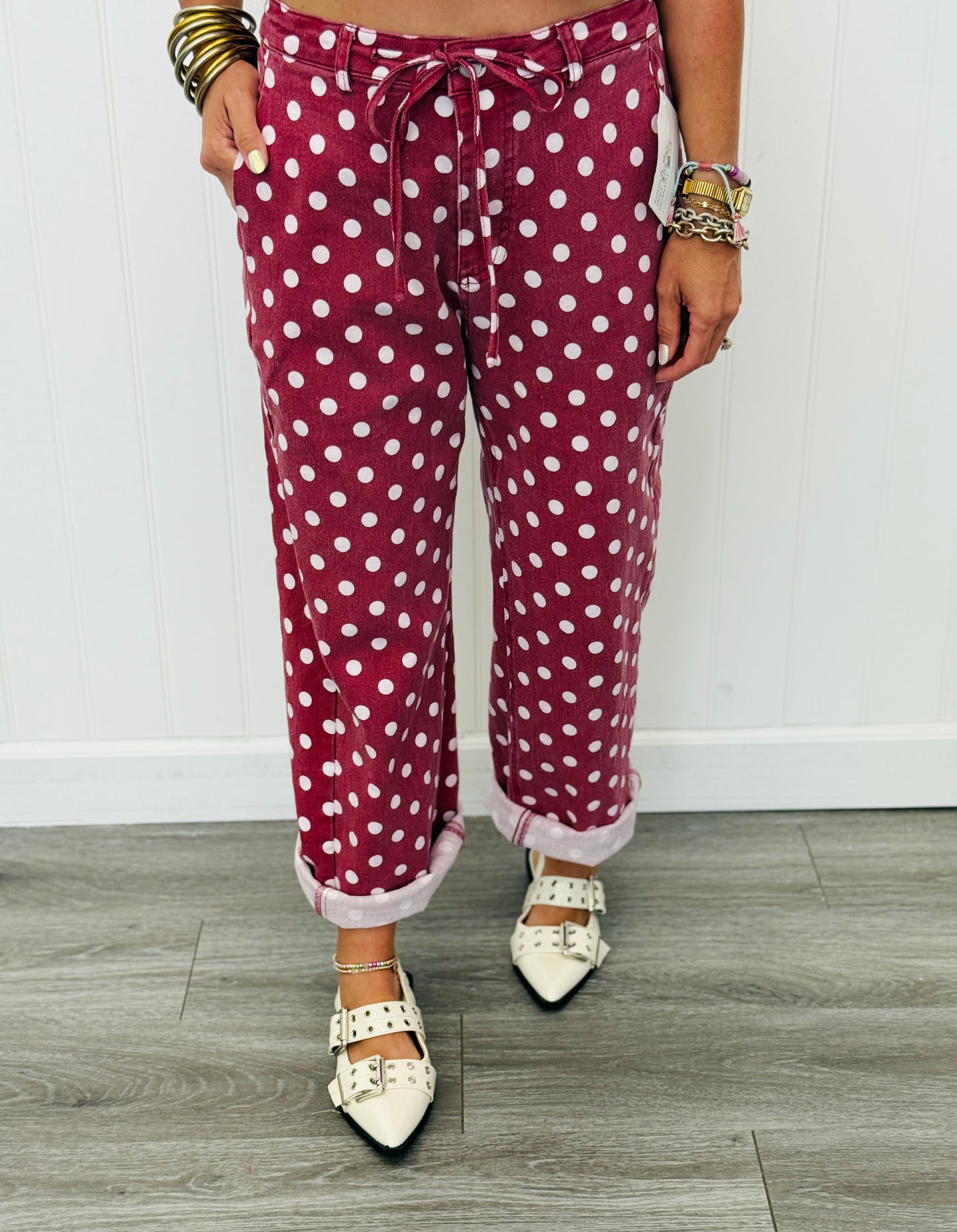 Brick Vintage Polka Dot String Pants (Reg.)