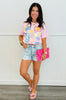 Pink Multi Sardines Graphic Tee (Reg. and Plus)