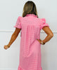 Pink Eyelet Midi Dress (Reg & Plus)