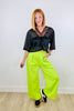 Lime Green Pleated Trouser Sweatpants (Reg.)