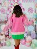 Pink Santa Baby Sequin Sweater Top (Reg & Plus)