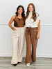Corduroy Bow Pants (Reg. and Plus) - 2 Colors
