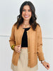 Ribbed Detailed Button Down Cardigan (Reg.) - 3 Colors