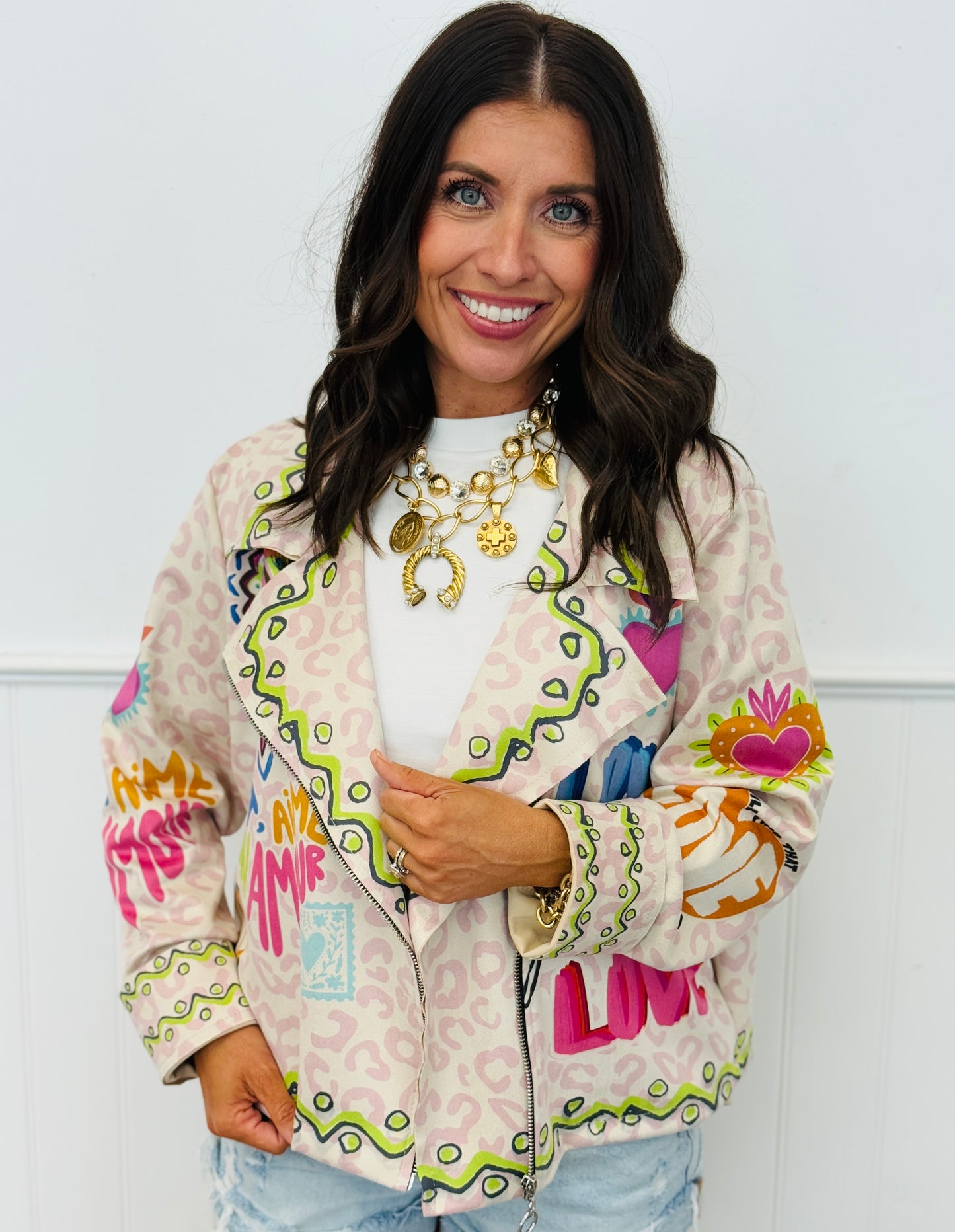 Leopard Love Moto Jacket (One Size)