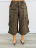 Leopard Print Cargo Culottes (Reg & Plus)