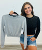 Rhinestone Embellished Sweater Top (Reg)-2 Colors