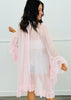 Sheer Mesh Ruffle High Low Blouse (Reg.)- 3 Colors