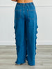 Denim Bow Detailed Side Seam Pants (Reg & Plus)