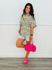 Leopard Life Peplum Blouse (Reg & Plus)