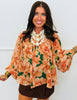 Watercolor Floral Chiffon Blouse (Reg & Plus)