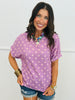 Polka Dot Curly Rib Knit Top (Reg.) - 6 Colors