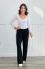 Black Modal Wide Leg Pants (Reg. and Plus)