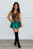 Leopard Button Down Vest (Reg.)