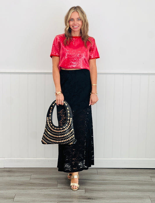 Yellowstone Lace Maxi Skirt (Reg.)-3 Colors