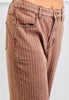 Rust-White Striped Denim Pants (Reg.)