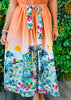 Papaya Paradise Sleeveless Midi Dress (Reg.)