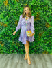 Lavender Satin Side Wrap Mini Dress (Reg.)
