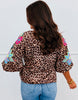 Donna Leopard Embroidered Top (Reg. and Plus)