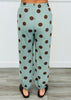Sage/Brown Polka Dot Jogger Sweatpants (Reg.)