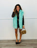 Mint Shaggy Vest (Reg & Plus)