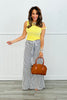 Striped Wide Leg Pants (Reg & Plus)-2 Colors