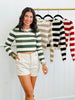 Striped Fitted Sweater Top (Reg.)-4 Colors