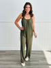 Olive It's A Wrap Jumpsuit (Reg & Plus)