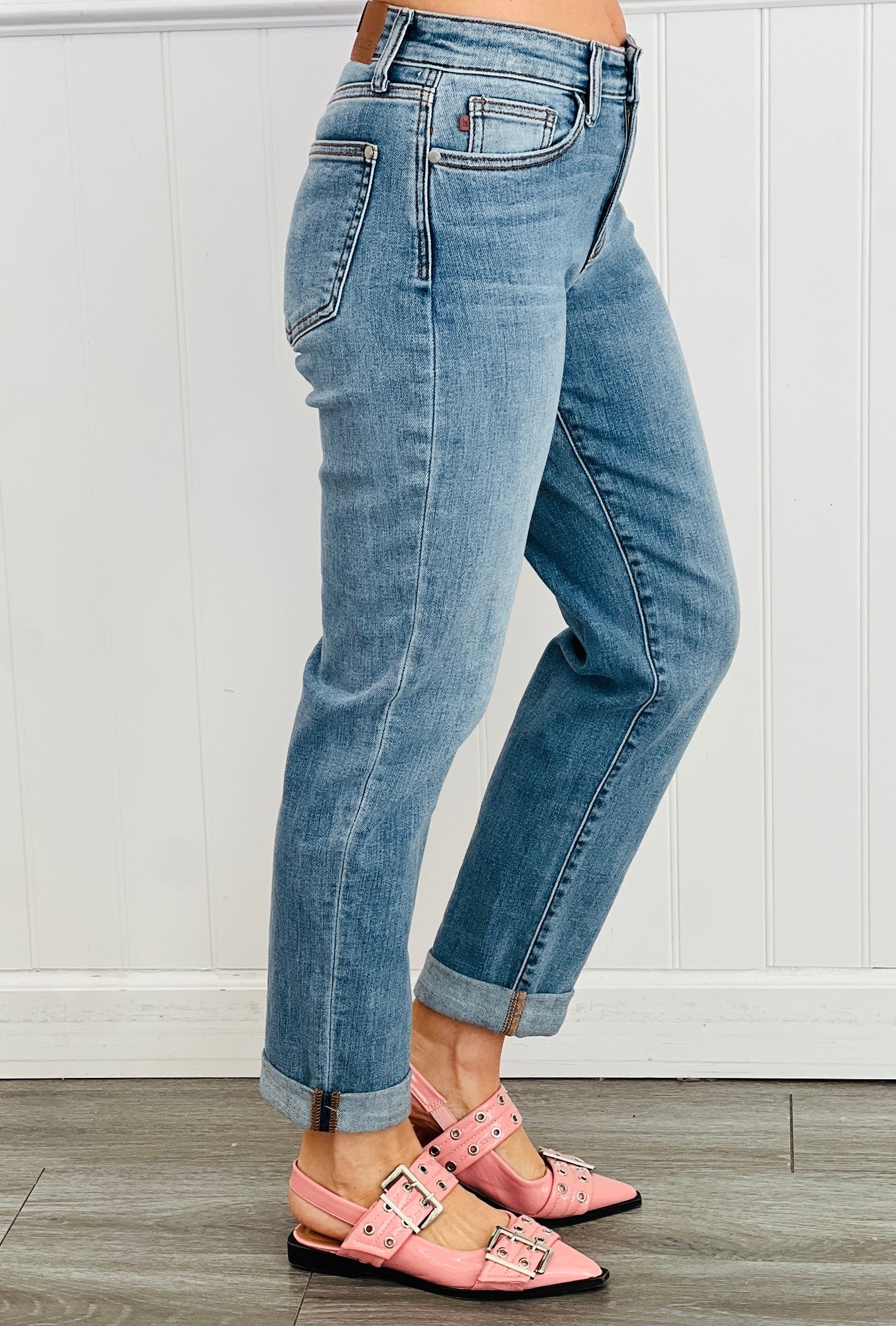 Judy Blue Mid-Rise Boardwalk Boyfriend Jeans (Reg. and Plus)