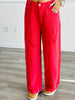 POL Apple Red Distressed Pants (Reg)