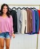 Andree Long Sleeve Oversized Top (Reg. & Plus)- 8 Colors