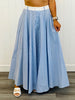Blue Stripe Bralette Maxi Skirt Set (Reg.)